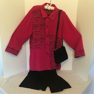 Ali Miles Transitional Lagenlook Top